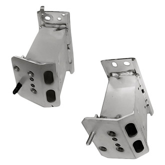Replacement - Front Driver and Passenger Side Bumper Reinforcement Bar Bracket Set (Standard Line)