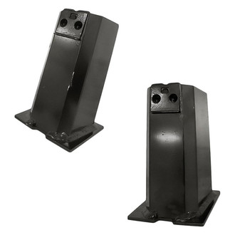 Replacement - Front Driver and Passenger Side Bumper Support Bracket Set (Standard Line)