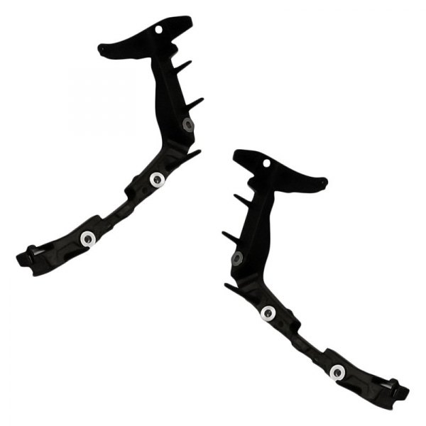 Replacement - Front Driver and Passenger Side Upper Bumper Cover Bracket Set