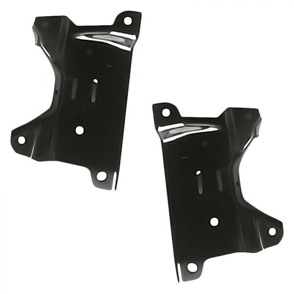 Replacement - Front Driver and Passenger Side Outer Bumper Support Bracket Set