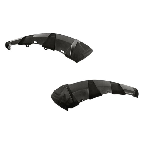 Replacement - Front Driver and Passenger Side Upper Bumper Cover Support Filler Set