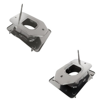 Replacement - Rear Driver and Passenger Side Bumper Impact Bar Bracket Set (CAPA Certified)