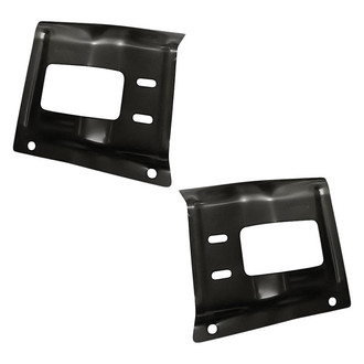 Replacement - Front Driver and Passenger Side Bumper Mounting Plate Set (Standard Line)