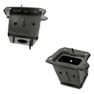 Replacement - Front Driver and Passenger Side Bumper Bracket Set (Standard Line)