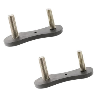 Replacement - Front Driver and Passenger Side Bumper Stud Plate Set (Standard Line)