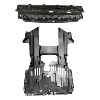 Replacement - Front and Rear Engine Splash Shield Set (CAPA Certified)