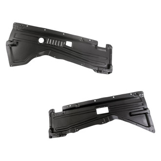 Replacement - Driver and Passenger Side Bumper Splash Shield Set (Standard Line)