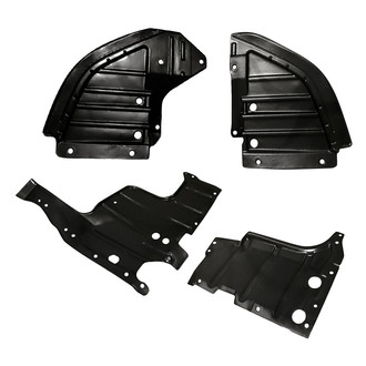 Replacement - Front and Center Driver and Passenger Side Splash Shield Set (Standard Line)