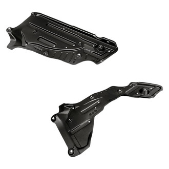 Replacement - Rear Driver and Passenger Side Engine Splash Shield Set (CAPA Certified)
