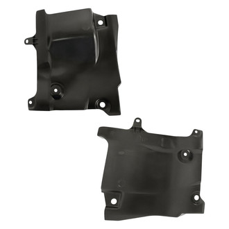 Replacement - Front Driver and Passenger Side Fender Splash Shield Set (CAPA Certified)