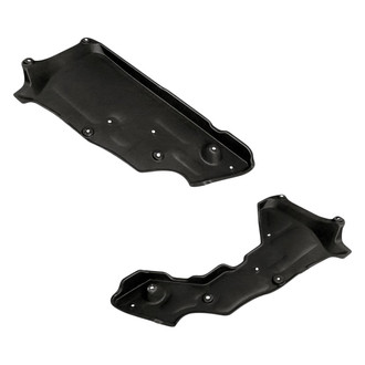 Replacement - Rear Driver and Passenger Side Engine Splash Shield Set (CAPA Certified)