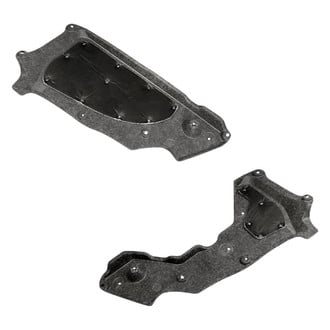 Replacement - Rear Driver and Passenger Side Engine Splash Shield Set (CAPA Certified)