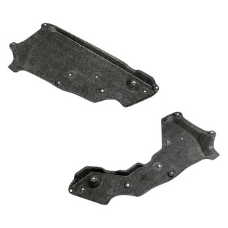 Replacement - Rear Driver and Passenger Side Engine Splash Shield Set (CAPA Certified)