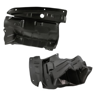 Replacement - Front Driver and Passenger Side Engine Splash Shield Set (Standard Line)
