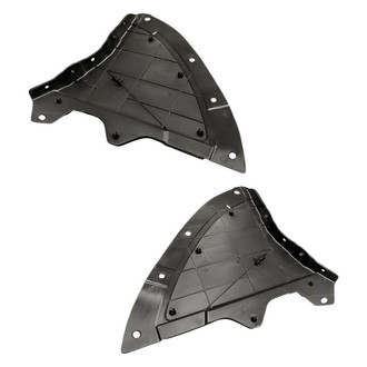 Replacement - Front Driver and Passenger Side Fender Splash Shield Set (CAPA Certified)