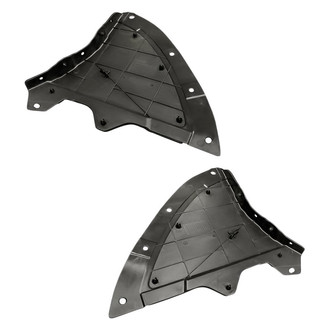 Replacement - Front Driver and Passenger Side Fender Splash Shield Set (Standard Line)