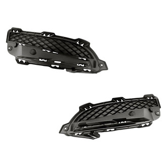 Replacement - Front Driver and Passenger Side Fog Light Cover Set (Standard Line)
