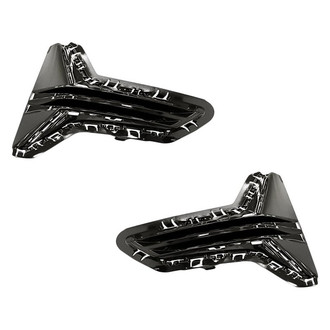 Replacement - Front Driver and Passenger Side Fog Light Cover Set (Standard Line)