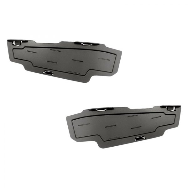 Replacement - Front Driver and Passenger Side Upper Bumper Grille Insert Set