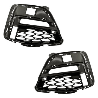 Replacement - Front Outer Driver and Passenger Side Fog Light Bezel Set (CAPA Certified)
