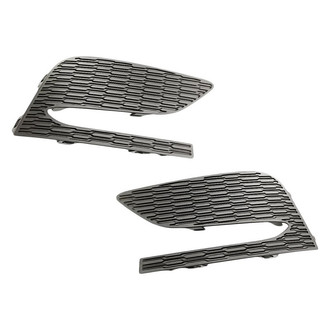 Replacement - Front Driver and Passenger Side Fog Light Cover Set (Standard Line)
