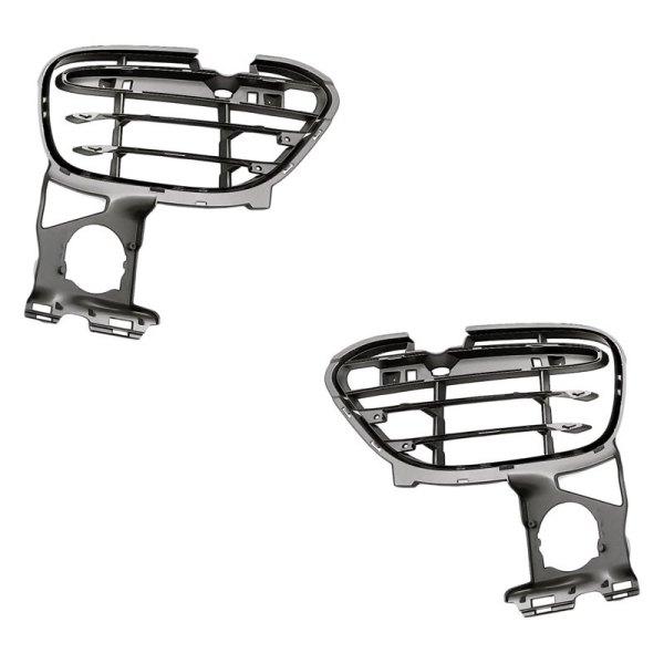 Replacement - Front Driver and Passenger Side Bumper Grille Insert Set