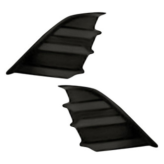 Replacement - Front Driver and Passenger Side Fog Light Cover Set (Standard Line)