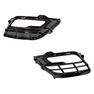 Replacement - Front Driver and Passenger Side Fog Light Bezel Set (Standard Line)