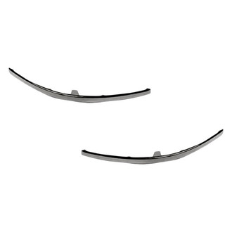 Replacement - Front Driver and Passenger Side Bumper Cover Molding Set (Standard Line)