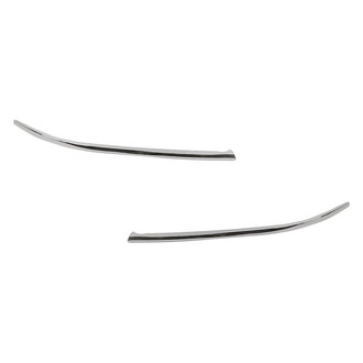 Replacement - Front Driver and Passenger Side Bumper Cover Molding Set (Standard Line)