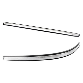 Replacement - Front Driver and Passenger Side Bumper Molding Set (Standard Line)