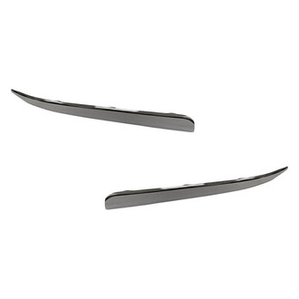 Replacement - Rear Driver and Passenger Side Bumper Cover Molding Set (Standard Line)