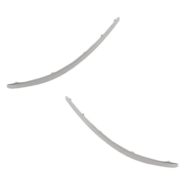 Replacement - Front Driver and Passenger Side Bumper Cover Molding Insert Strip Set