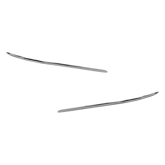 Replacement - Front Driver and Passenger Side Bumper Cover Molding Set (Standard Line)
