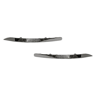Replacement - Front Driver and Passenger Side Bumper Cover Molding Set (Standard Line)