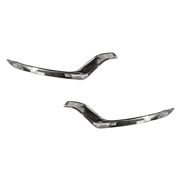 Replacement - Front Driver and Passenger Side Bumper Cover Molding Set