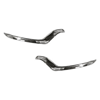 Replacement - Front Driver and Passenger Side Bumper Cover Molding Set (Standard Line)