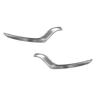 Replacement - Front Driver and Passenger Side Bumper Cover Molding Set (Standard Line)