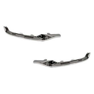 Replacement - Rear Driver and Passenger Side Bumper Cover Molding Set (Standard Line)