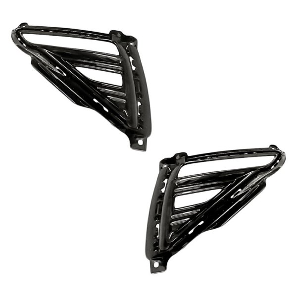 Replacement - Rear Driver and Passenger Side Bumper Cover Grille Set