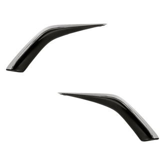 Replacement - Front Driver and Passenger Side Bumper Cover Molding Set (Standard Line)