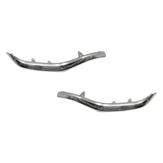 Replacement - Rear Driver and Passenger Side Bumper Cover Molding Set (Standard Line)