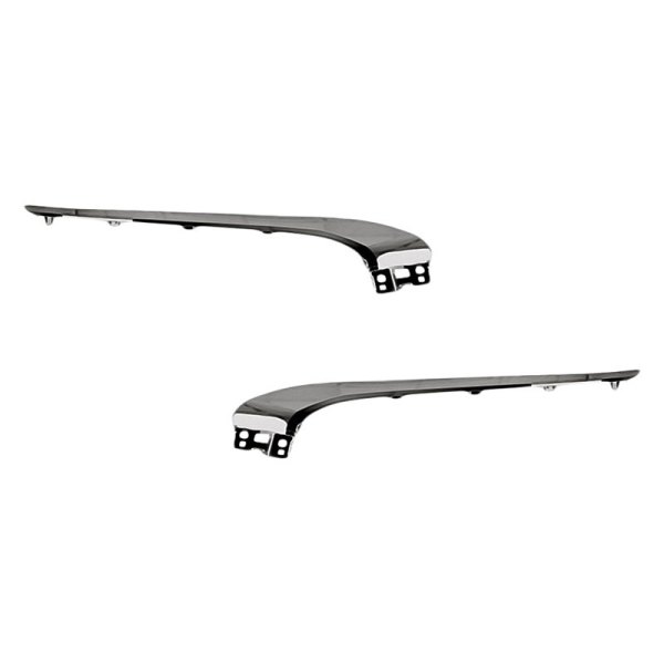 Replacement - Front Driver and Passenger Side Upper Bumper Cover Molding Set
