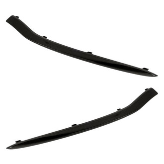 Replacement - Front Driver and Passenger Side Bumper Molding Set (Standard Line)