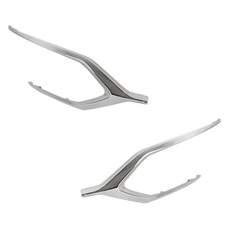 Replacement - Front Driver and Passenger Side Bumper Cover Molding Set (Standard Line)