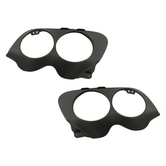 Replacement - Rear Driver and Passenger Side Bumper Exhaust Pipe Hole Trim Set (Standard Line)