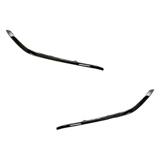 Replacement - Front Outer Driver and Passenger Side Bumper Cover Molding Set (Standard Line)