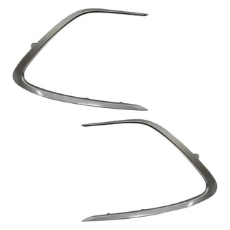Replacement - Front Driver and Passenger Side Bumper Cover Molding Set (Standard Line)