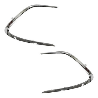 Replacement - Front Driver and Passenger Side Bumper Molding Set (Standard Line)