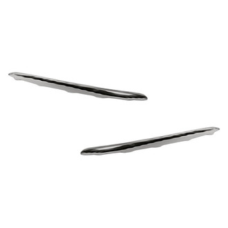 Replacement - Front Outer Driver and Passenger Side Bumper Grille Molding Set (Standard Line)